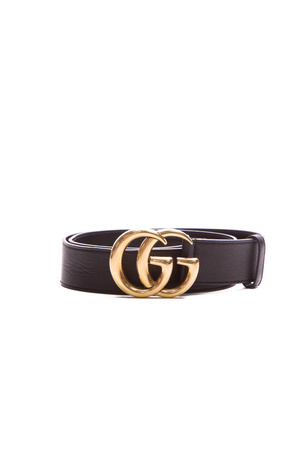 Gucci Black Marmont Wide Belt  - Size 38
