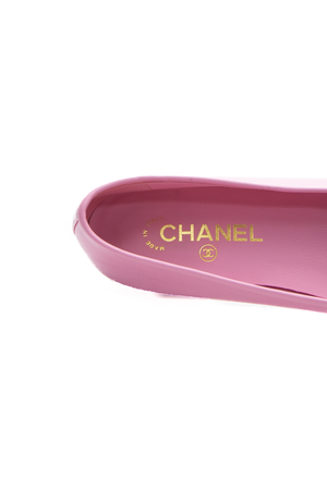 Chanel Cap Toe Bow Ballet Flats - Size 38.5