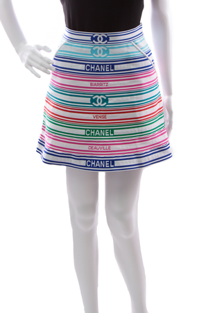 Chanel Striped Skirt - Size 34