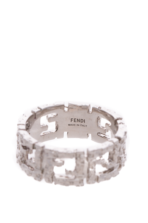 Fendi Men's FF Band Ring - Size 11.5