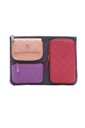 Chanel Multipocket Quilted Pouch