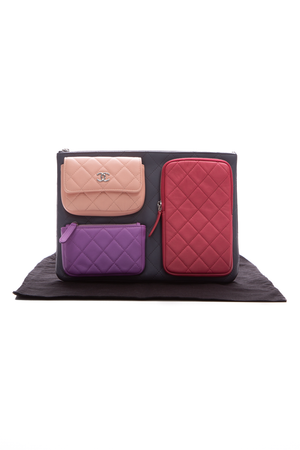 Chanel Multipocket Quilted Pouch