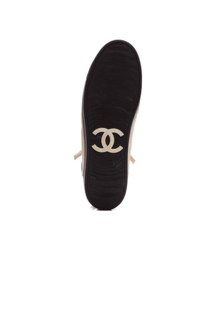 Chanel Logo High Top Sneakers - Size 10.5