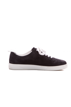 Chanel Interlocking CC Suede Sneakers