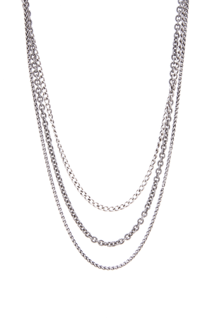 David Yurman 3 Row Multichain Necklace