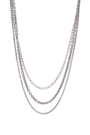 David Yurman 3 Row Multichain Necklace