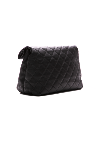 Chanel Black Foldover Clutch Bag