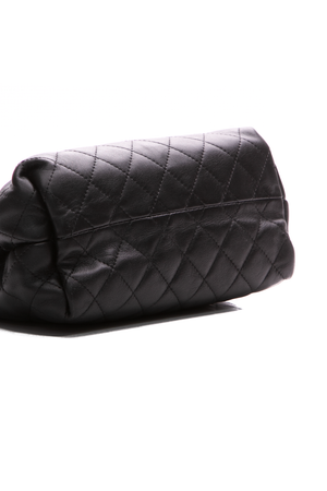 Chanel Black Foldover Clutch Bag