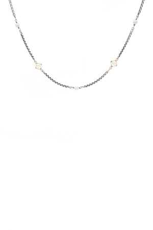 David Yurman Pearl Station Necklace