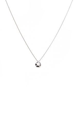 David Yurman Silver Onyx Crossover Pendant Necklace