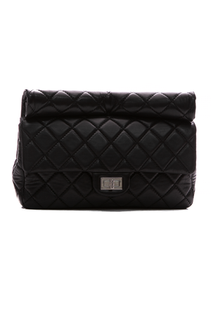 Chanel Black 2.55 Roll Reissue Clutch