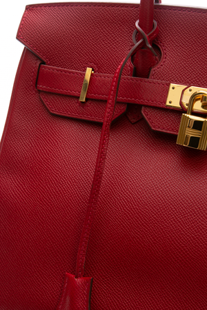 Hermes Red Epsom Birkin Bag