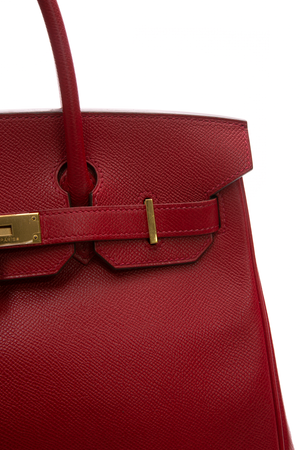 Hermes Red Epsom Birkin Bag