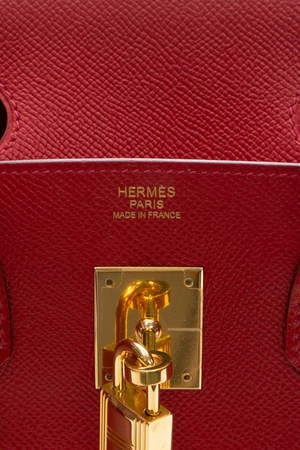 Hermes Red Epsom Birkin Bag