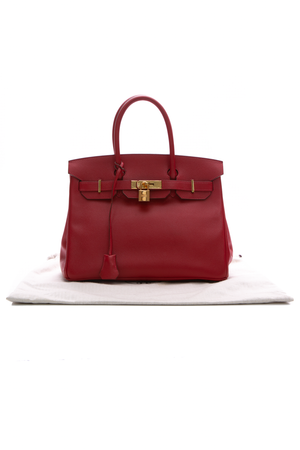 Hermes Red Epsom Birkin Bag