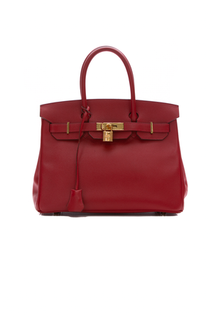 Hermes Red Epsom Birkin Bag