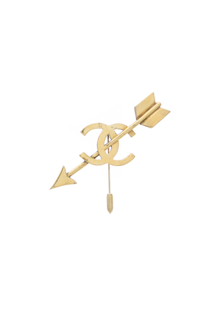 Chanel Vintage Bow And Arrow Brooch