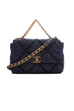 Chanel Blue Denim Chanel19 Flap Bag