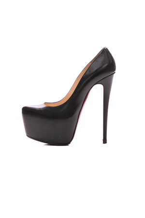 Christian Louboutin Black Daffodile 160 Platforms - Size 37