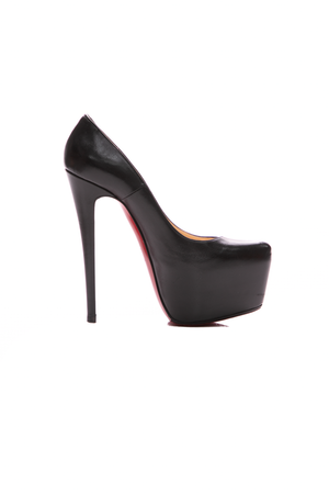 Christian Louboutin Black Daffodile 160 Platforms - Size 37