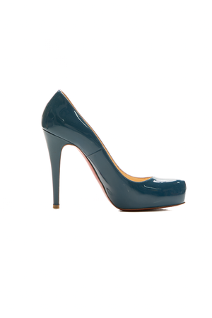 Christian Louboutin Blue Rolando 120 Pumps - Size 37