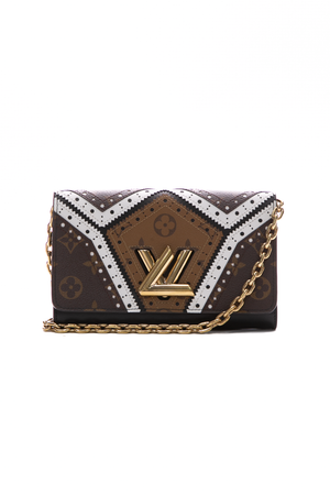 Louis Vuitton Brogue Twist Chain Wallet Bag