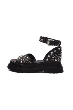 Burberry Black Barnsby Stud Sandals 