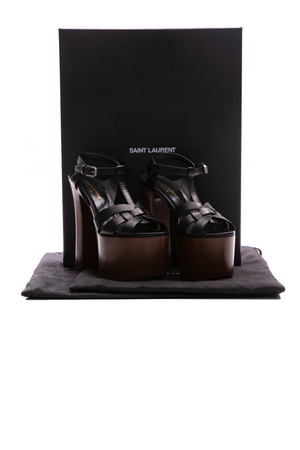 Saint Laurent Tribute Platform Sandals - Size 36