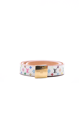 Louis Vuitton Multicolor Ceinture Carre Belt - Size 36