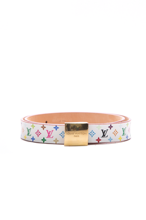 Louis Vuitton Multicolor Ceinture Carre Belt - Size 36