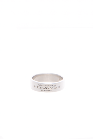 Tiffany & Co RTT Diamond Narrow Ring - Size 7.5