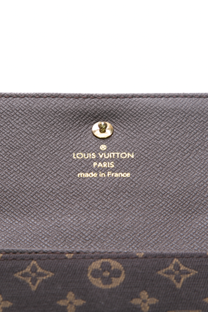 Louis Vuitton Brown Mini Lin Flap Wallet