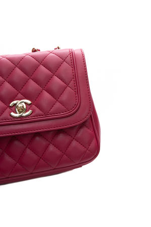 Chanel Raspberry Lovely Day Flap Bag