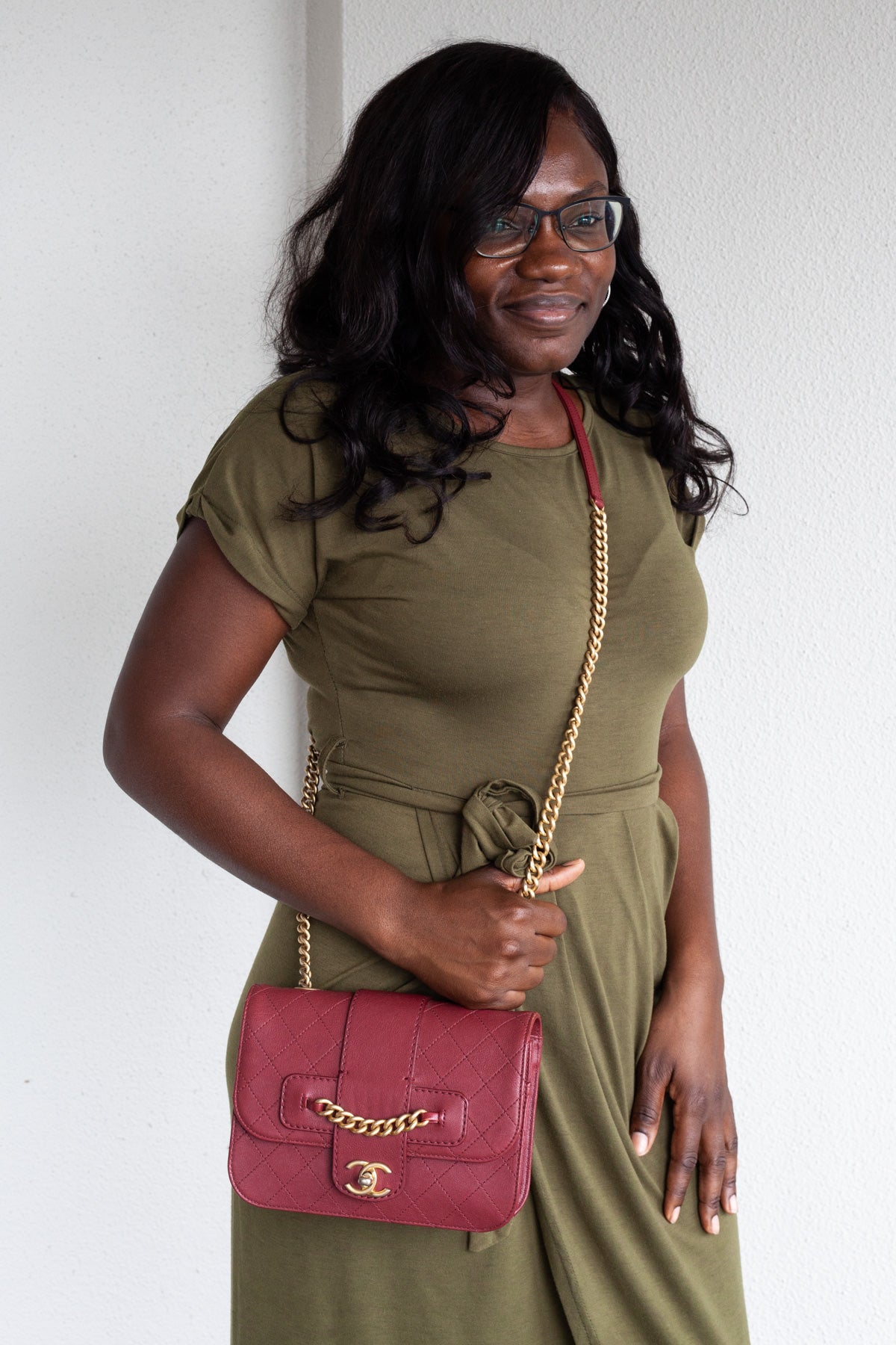 Front Chain Flap Bag