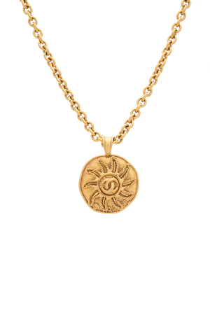 Chanel Vintage Sun Pendant Necklace