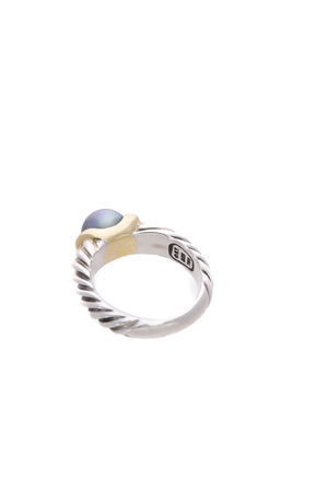 David Yurman Pearl Cable Ring - Size 7