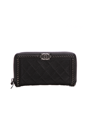 Chanel Boy L-Gusset Zip Wallet