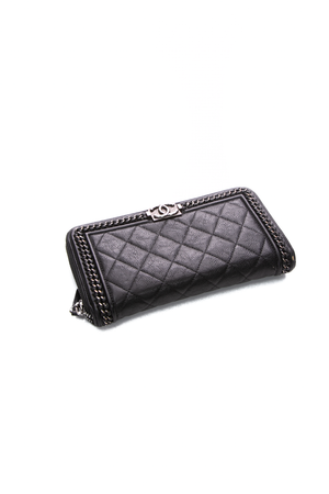 Chanel Boy L-Gusset Zip Wallet