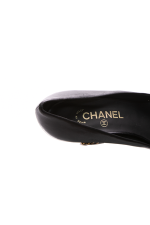 Chanel Chain Peep Toe Wedges - Size 40