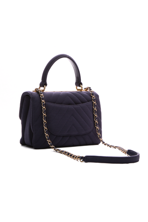 Chanel Navy Jersey Trendy CC Flap Bag