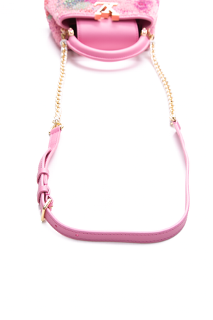 Louis Vuitton Pink Beaded Capushell Bag 