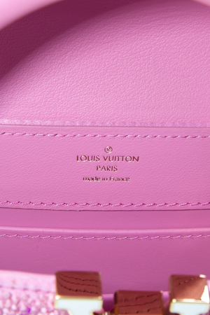 Louis Vuitton Pink Beaded Capushell Bag 