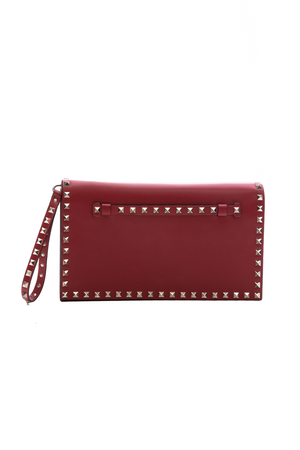 Valentino Red Rockstud Wristlet 