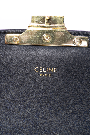 Celine Tan/Beig Canvas Triomphe Bag 