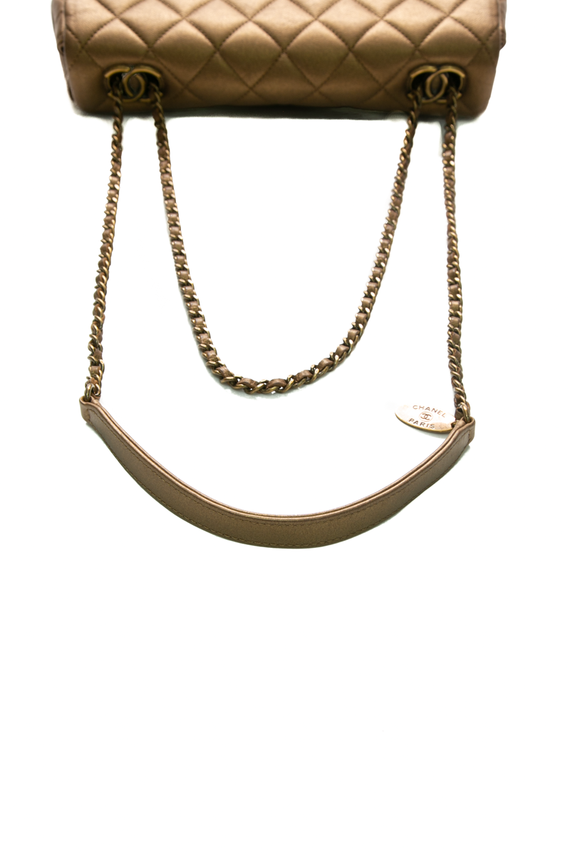 Chanel CC Eyelet Single Flap Bag Couture USA