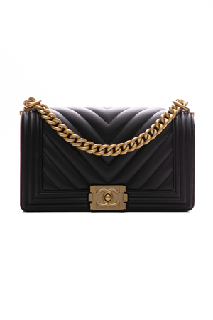 Chanel Chevron Medium Boy Bag