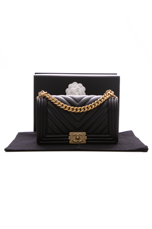 Chanel Chevron Medium Boy Bag