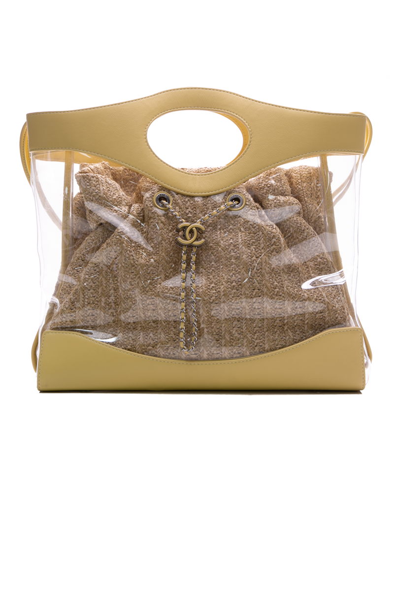 Chanel plastic tote bag sales