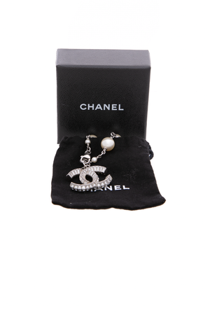 Chanel Crystal Pearl CC Bracelet