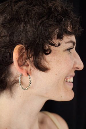 Helena Diamond Wrap Hoop Earrings